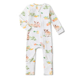 Snuggle Hunny | Organic Snugglesuit Convertible Romper - Farm