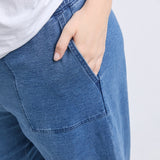 Elm | Valerie Trackpant - Blue Denim Look