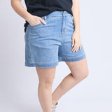 Elm | Birdie Denim Short - Light Blue Wash
