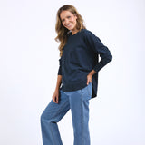 Foxwood | Farrah Long Sleeve - Dark Sapphire