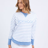 Foxwood | Simplified Stripe Crew - Blue