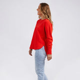 Foxwood | Simplified Crew - Bright Red