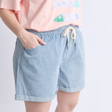 Elm | Holly Stripe Short - Blue & White Stripe