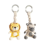 Living Textiles | Stroller Toy 2pk - Zebra & Lion