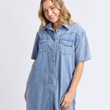 Foxwood | Sorcha Denim Dress - Light Blue