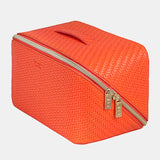 Tonic | Herringbone Beauty Bag Large - Tangerine