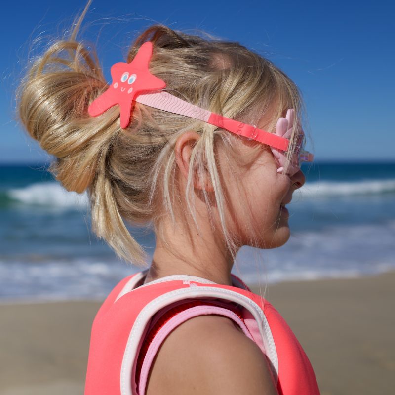 Sunnylife | Mini Swim Goggles - Melody the Mermaid Neon Strawberry