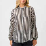Stella + Gemma | Faye Blouse - Black & White Stripe