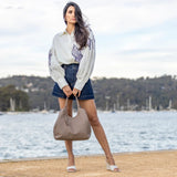 Black Caviar Designs | Cielo 3pc Handbag Tote - Mocha