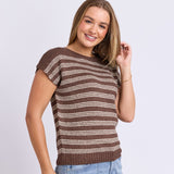 Foxwood | Cleo Knit Top - Chocolate