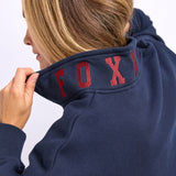 Foxwood | College Contrast Zip Crew - Navy With Red
