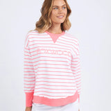 Foxwood | Simplified Stripe Crew - Neon Pink