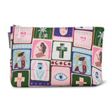 Annabel Trends | Large Linen Cosmetic Bag - Celestial Dreams