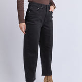 Foxwood | Ambrose Barrel Jean - Black