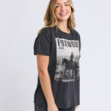 Foxwood | Rodeo Tee - Washed Black