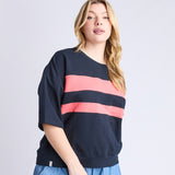 Elm | Nico Sweat - Navy & Sugar Coral