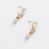 Zafino | Luna Pearl Earring - Gold