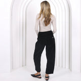 Monaco Jeans | Leo Barrel Jeans Corduroy - Jet Black