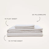 Mulberry Threads | Bamboo Sheet Set - Mocha Stripe