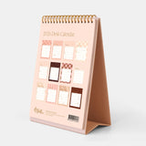 Fox & Fallow | 2026 Rose Check Desk Calendar