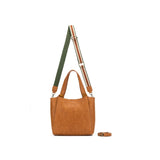 Black Caviar Designs | Grande Evelyn Hobo Tote 3pc - Tan