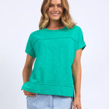 Foxwood | Throw On S/S Tee - Bright Green