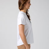 Stella + Gemma | Ace Tee -  White Leopard Cross