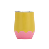 Annabel Trends | Wave Wine Tumbler - Yellow & Pink