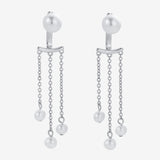 Zafino | Elise Pearl Earring - Silver