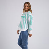 Foxwood | Simplified Stripe Crew - Green