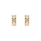 Fairley | White Topaz Huggies