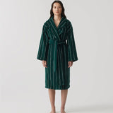 Hommey | Pinstripe Robe - Hunter