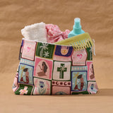 Annabel Trends | Large Linen Cosmetic Bag - Celestial Dreams