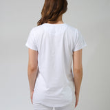 Stella + Gemma | Classic Tee - White Strawberry Scoop