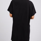 Foxwood | Simplified Tee Dress - Washed Black