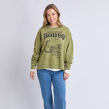 Foxwood |  Western Rose Crew - Fern Green