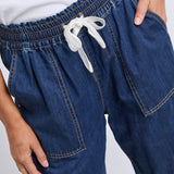 Elm | Greta Slim Leg Denim Pant - Extra Dark Wash