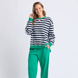 Elm | Maps Crew - Navy & White Stripe