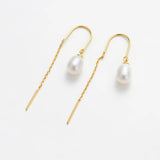 Zafino | Talia Thread Earring - Gold