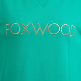 Foxwood | Simplified Metallic Crew - Bright Green