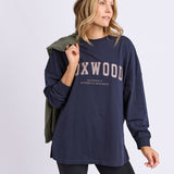 Foxwood | Interval Long Sleeve - Navy/Brown