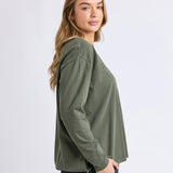 Foxwood | Simplified Long Sleeve Tee - Khaki