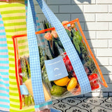 The Somewhere Co | Blue & Orange Cheeky Tote Bag