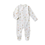 Snuggle Hunny | Organic Sleepsuit - Garden Friends