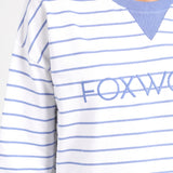 Foxwood | Simplified Stripe Crew - Neon Blue