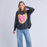 Elm | Flaming Heart Crew - Navy