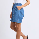 Elm | Jovie Denim Short - Mid Blue Wash