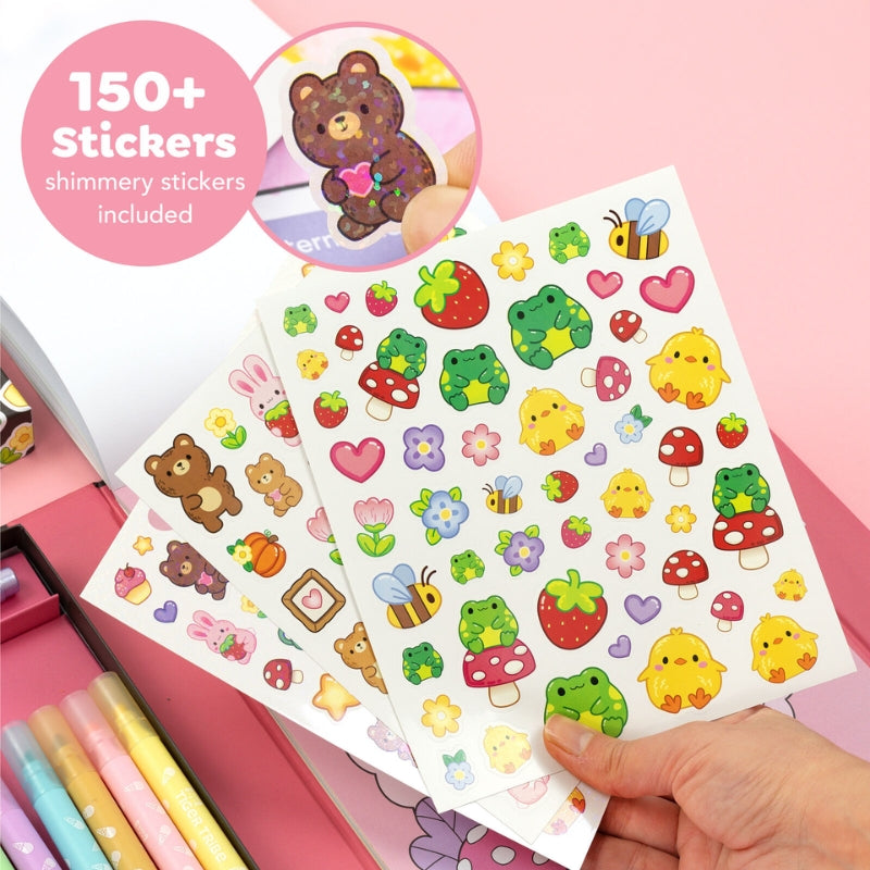 Tiger Tribe | Great Big Colouring Set - Magical Mini Worlds