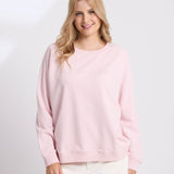 Stella + Gemma | Classic Sweat - Pink Tulle Embroidered Logo