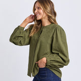 Foxwood | Eleanor Top - Winter Moss